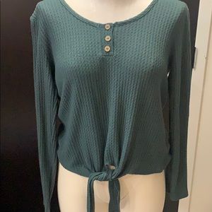 Green relaxed shirt